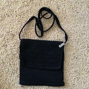 The Sak small black knit purse